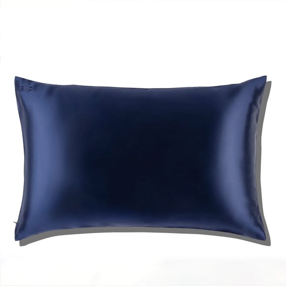 Slip Silk Pillowcase (Navy, Envelope Closure) - Picture 1 of 10